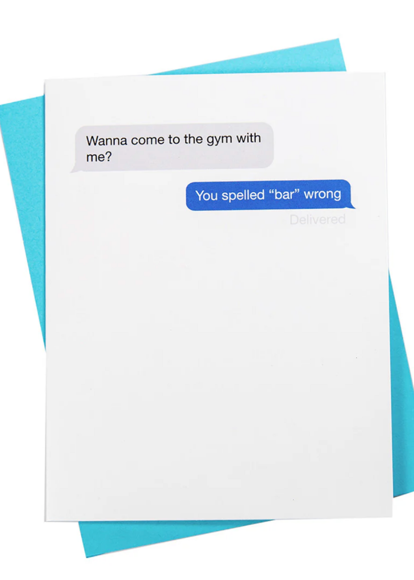 Mary Phillips Designs Greeting Card : You Spelled Bar Wrong