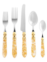 Vietri Aladdin Brilliant Gold Fleck Five-Piece Place Setting