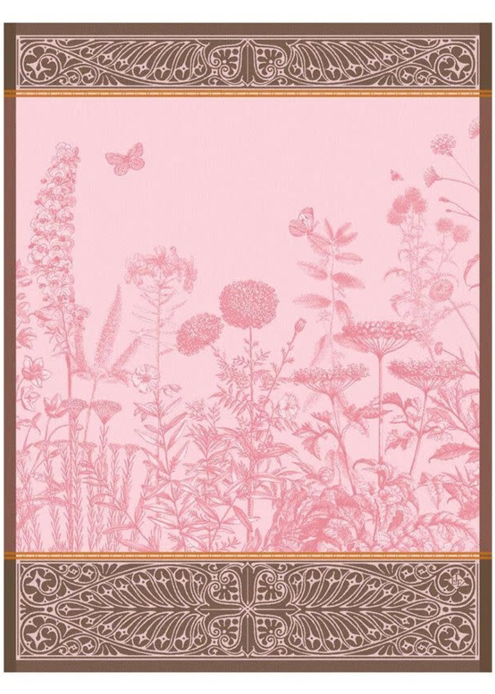 Le Jacquard Francais BLOOMING PINK TEA TOWEL 24" x 31"