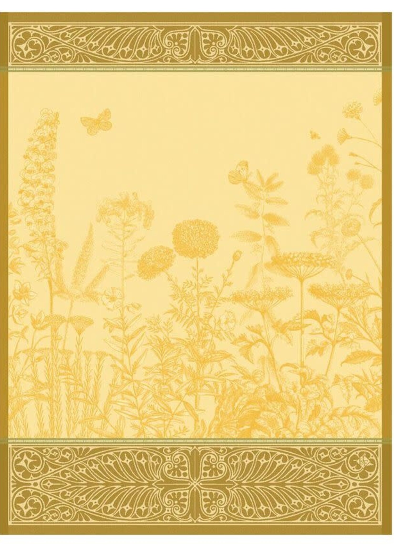 Le Jacquard Francais BLOOMING YELLOW TEA TOWEL 24" x 31"