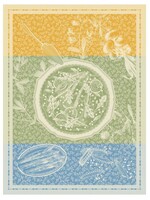 Le Jacquard Francais TARTE PRINTANIÈRE GREEN TEA TOWEL 24" x 31"