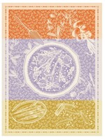 Le Jacquard Francais TARTE PRINTANIÈRE PURPLE TEA TOWEL 24" x 31"
