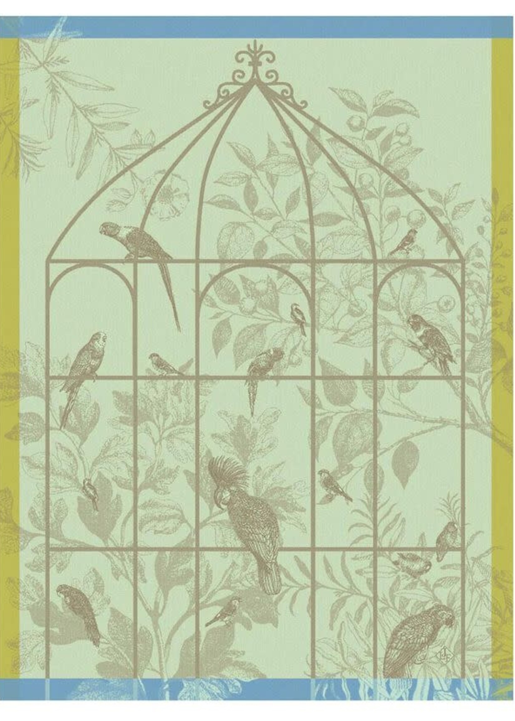 Le Jacquard Francais SONATE GREEN TEA TOWEL 24" x 31"