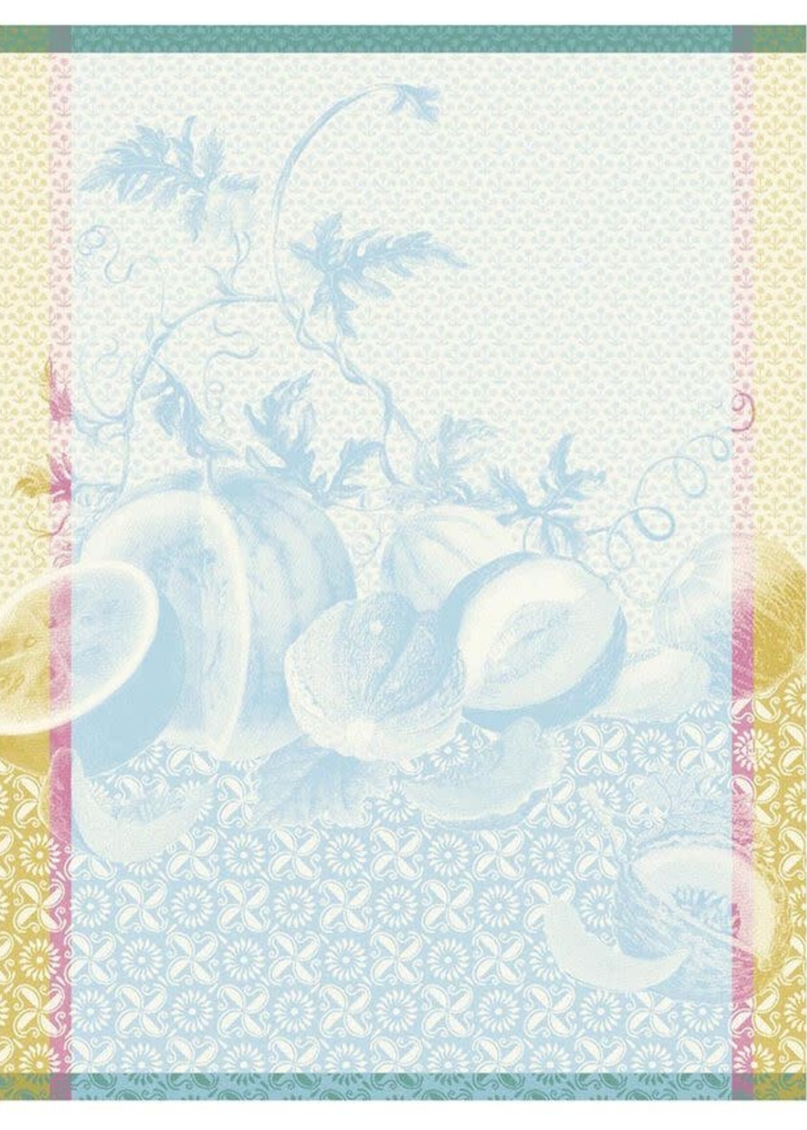 Le Jacquard Francais ECLATS DU MIDI FRAÎCHEUR BLUE TEA TOWEL 24"  x 31"