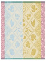 Le Jacquard Francais ECLATS DU MIDI DOUCEUR BLUE TEA TOWEL 24" x  31"