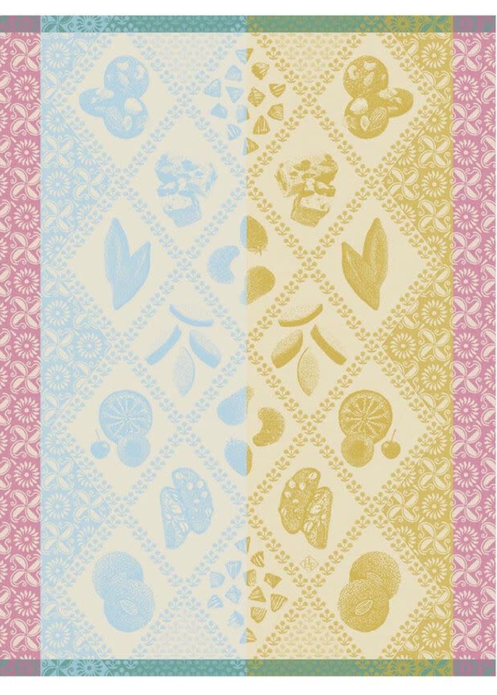 Le Jacquard Francais ECLATS DU MIDI DOUCEUR BLUE TEA TOWEL 24" x  31"