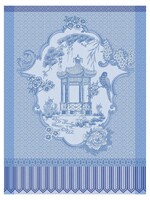 Le Jacquard Francais PROMENADE IMPERIALE BLUE TEA TOWEL 24" x 31"