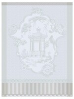 Le Jacquard Francais PROMENADE IMPERIALE GREY TEA TOWEL 24" x 31"