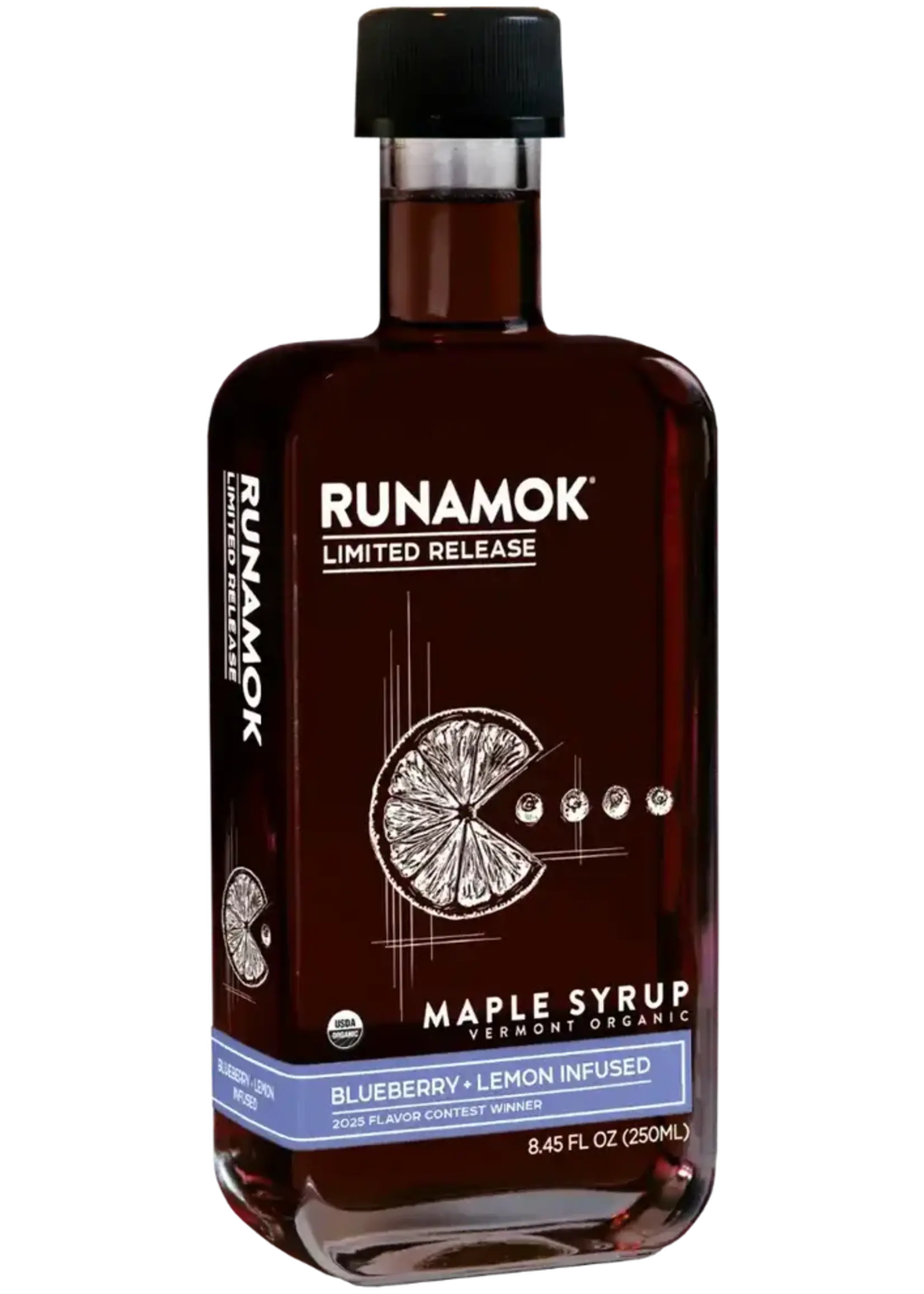 Runamok Organic Blueberry + Lemon Infused Maple Syrup