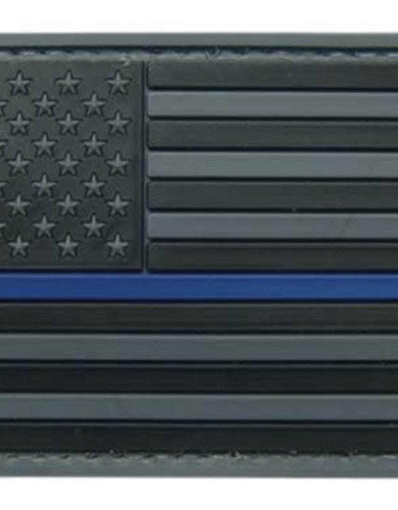 Thin Blue Line Flag Hook & Loop Patch