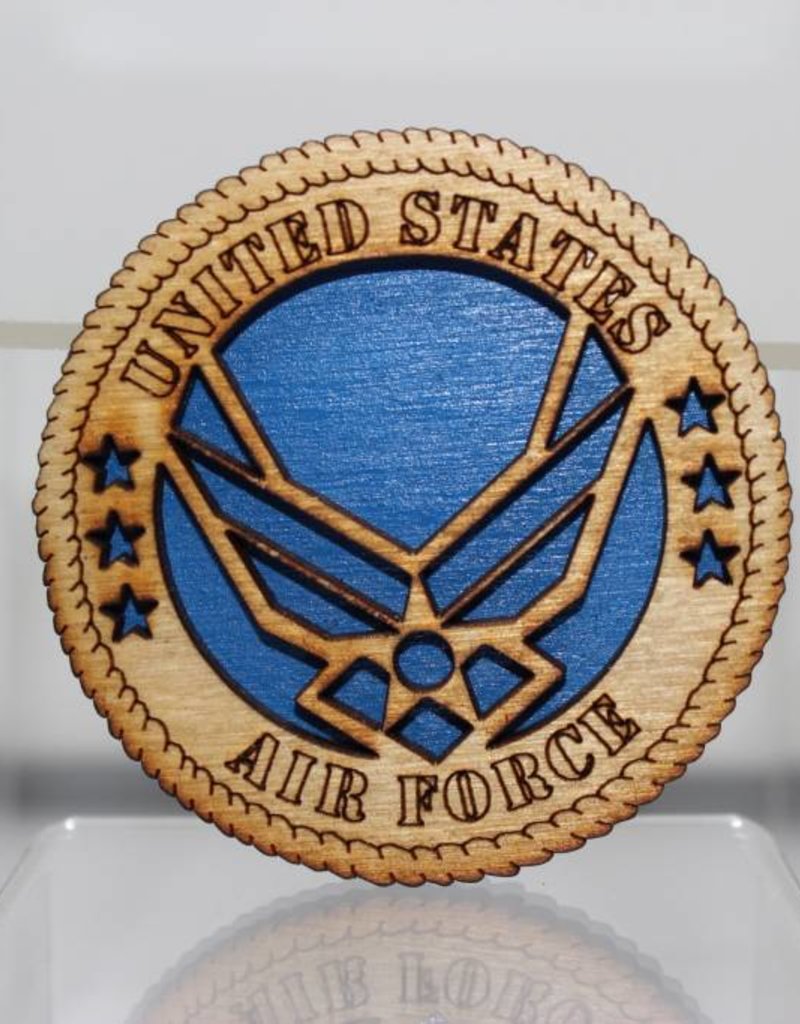 Air Force Logo Wooden Magnet