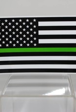 Thin Green Line American Flag Decal