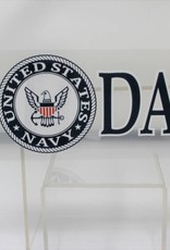 Navy Dad Decal