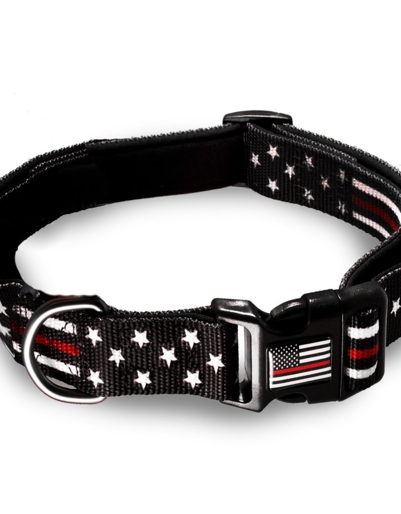 Thin Red Line Pet Collar Large