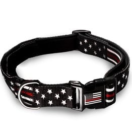 Thin Red Line Pet Collar Medium