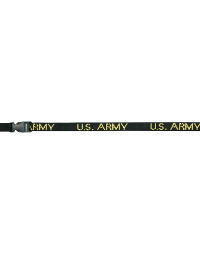 U.S. Army DEMB in Gold Thread on Removable Clasp Blue Lanyard
