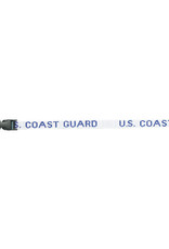 U.S. Coast Guard DEMB in Blue Thread on Removable Clasp White Lanyard