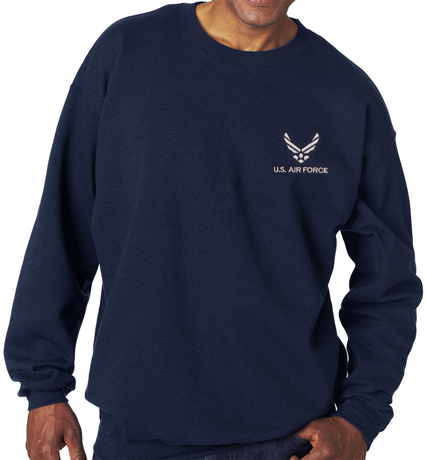 Air Force Sweatshirt W Logo Blue Large Stars Stripes The Flag Store