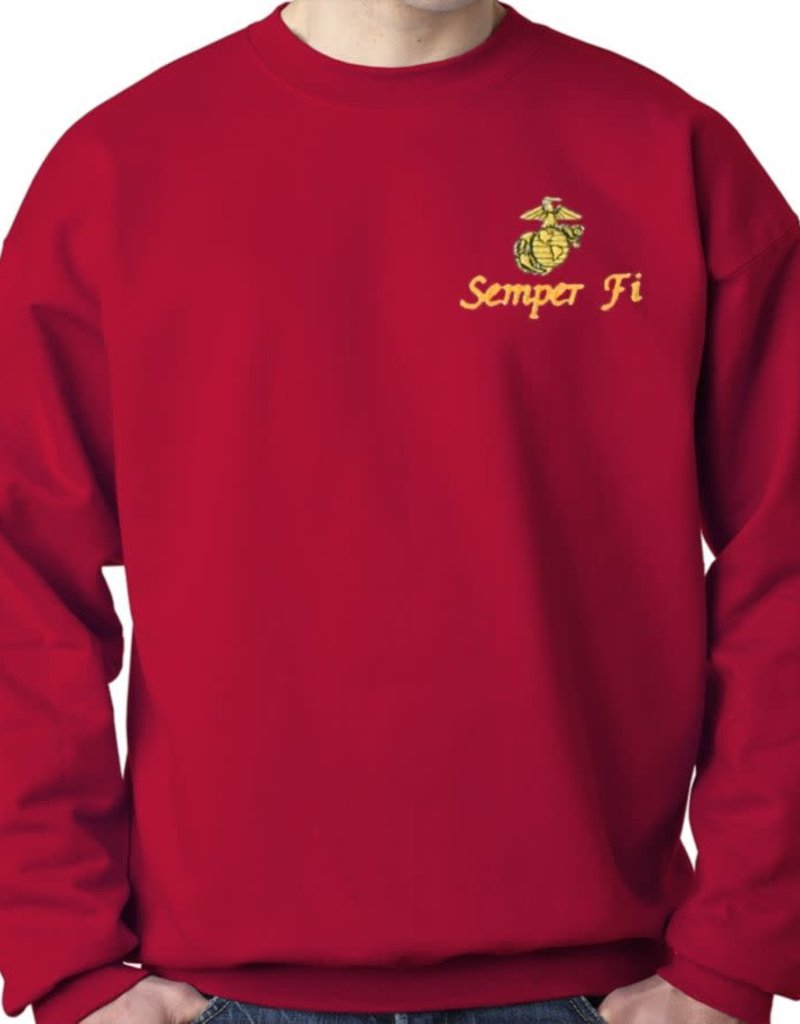 Mitchell Proffitt USMC Sweatshirt w/Logo Red 2XL