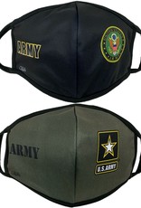 Army Crest and Star 2 Pack Face Masks