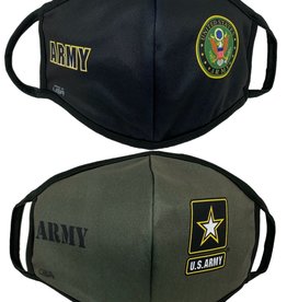 Army Crest and Star 2 Pack Face Masks