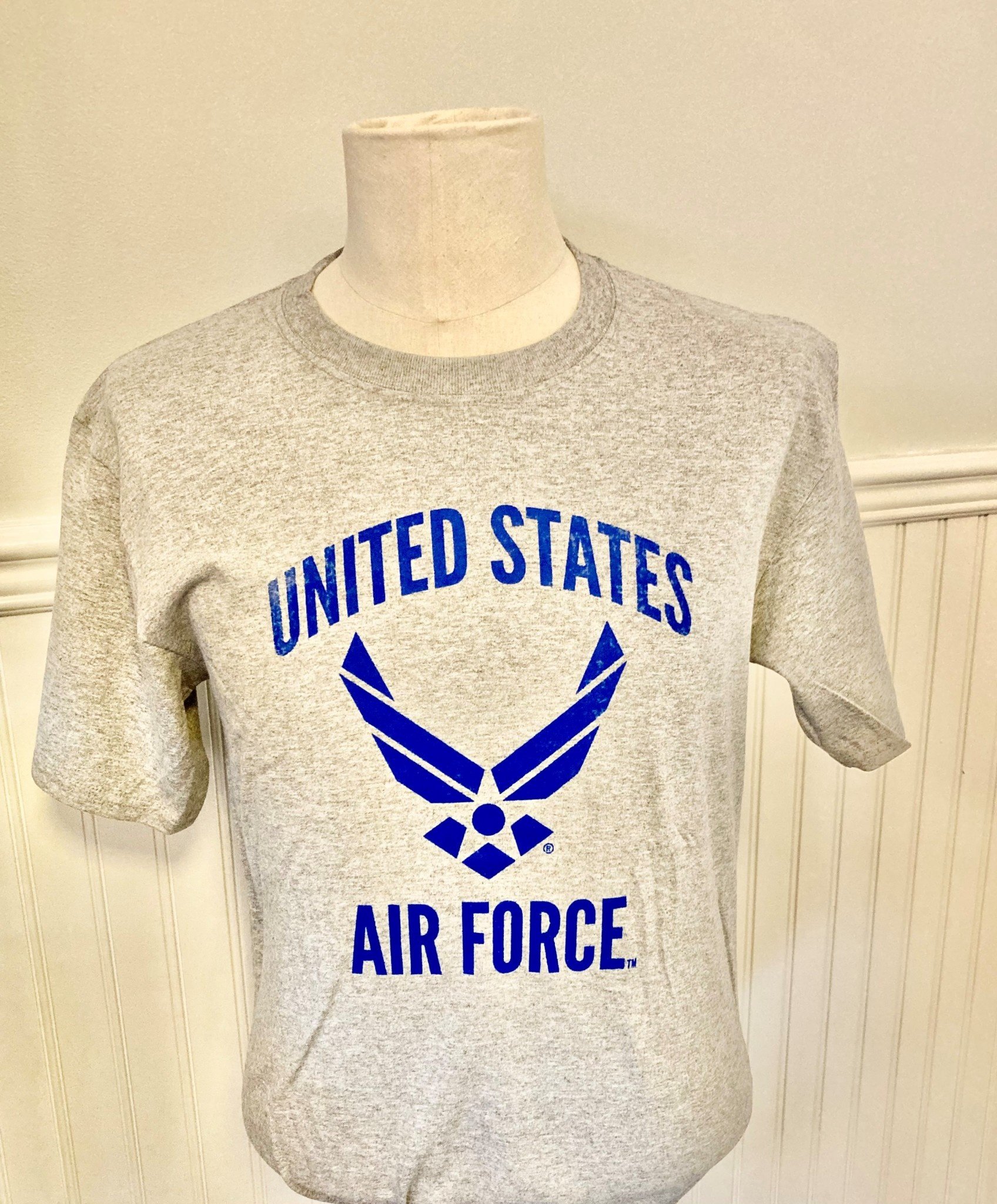AFG U.S. Air Force T-Shirts: Air Force Wings Logo Pocket T-Shirt Royal / XL