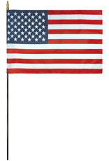 USA Endura-Gloss Stick Flag with Gold Spear Tip