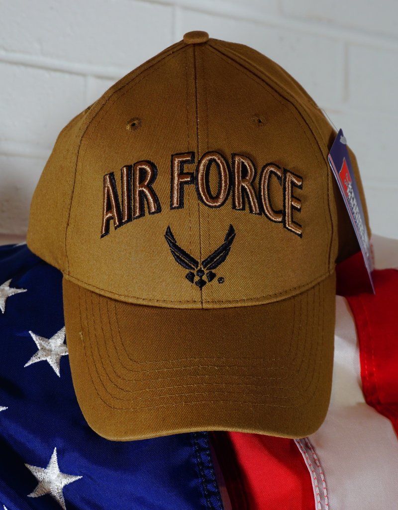 Air Force Baseball Cap w/ AF Wing Logo (Coyote Brown)