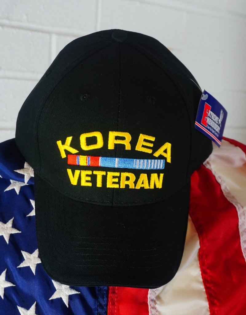 Korea Veteran w/ Embroidered Ribbons Baseball Cap