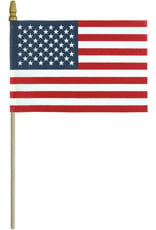 USA No Fray with Gold Spear Flag