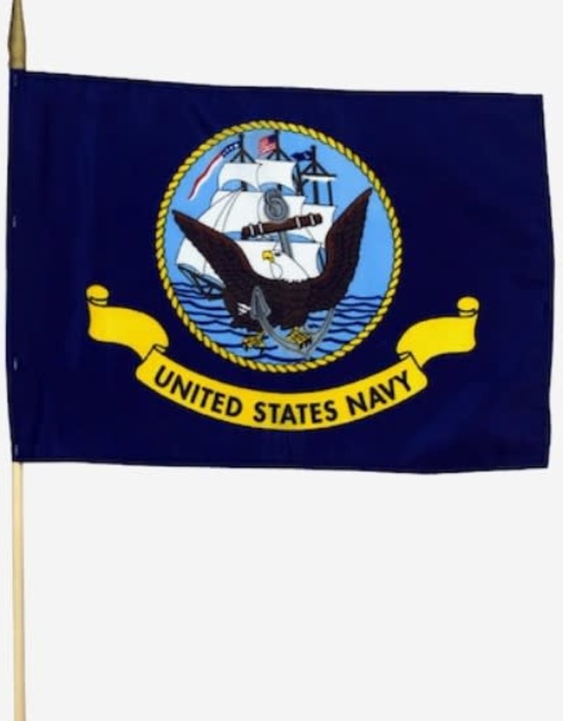 Navy Endura-Poly Stick Flag