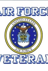 Air Force Veteran with Crest Decal