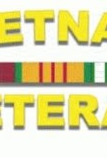 Vietnam Veteran w/ Campaign Ribbons 5.75''X2.75'' Decal