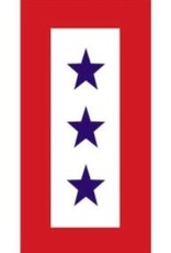 Three Blue Stars Service Ribbon Decal