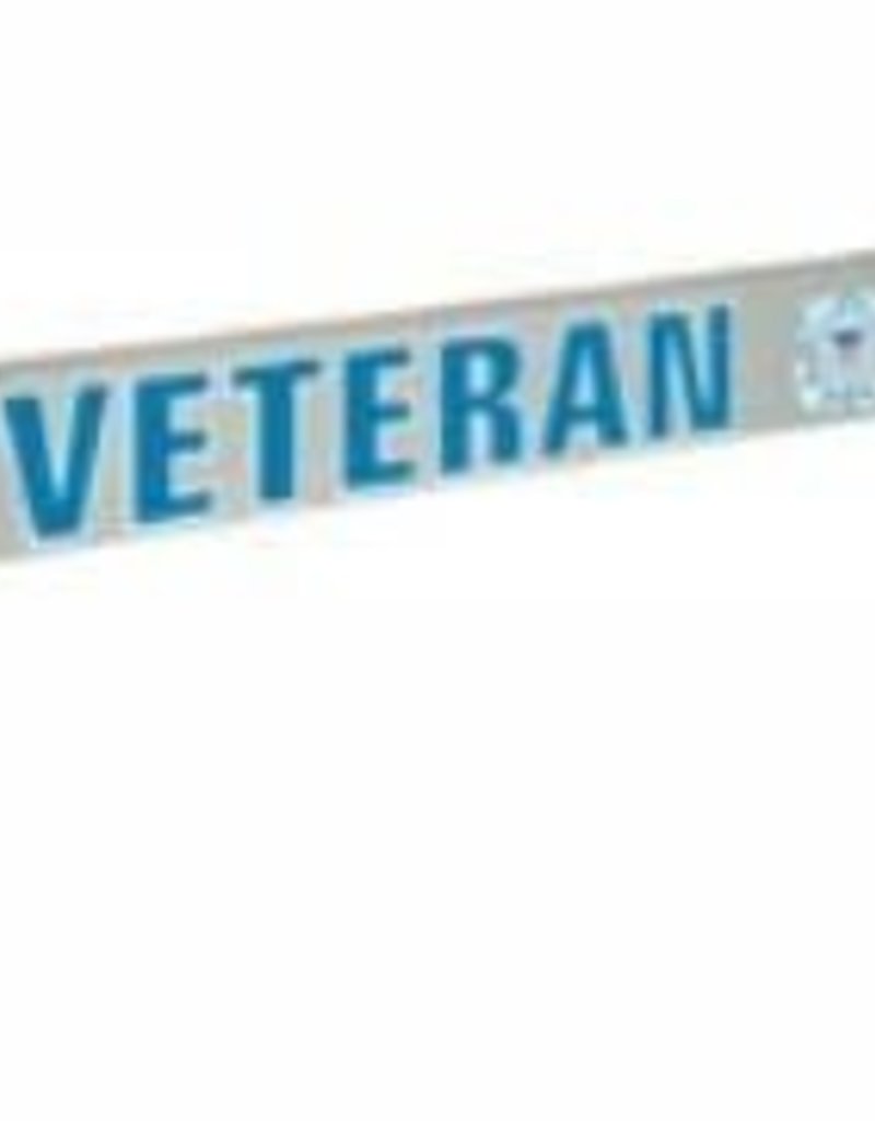 VETERAN with U.S. Coast Guard 15.5"x2.5" Wood Sign