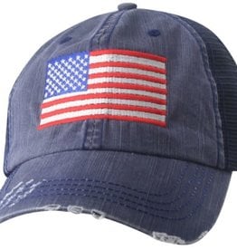 USA Flag Mesh Cap