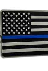 Thin Blue Line Flag Keychain