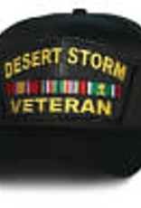 Desert Storm Veteran Patch Baseball Cap-Black