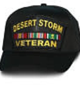Desert Storm Veteran Patch Baseball Cap-Black