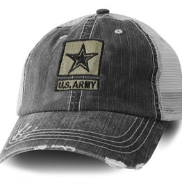 Army Star Logo Olive Green and Black Baseball Cap