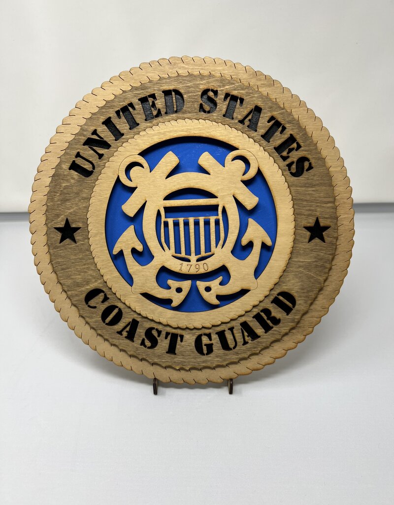 Coast Guard Plaque Lg Locally Made