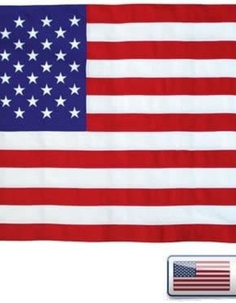 Printed USA-Made Solar Max Nylon American Flag, 3x5'.