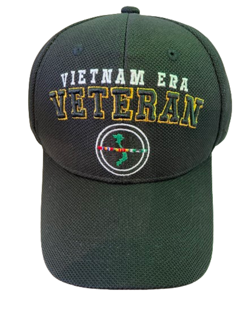 Vietnam Era Veteran Baseball Cap, Black with Emblem