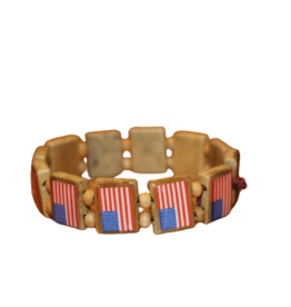 Wrist Story All American Flag 12 tile Bracelet
