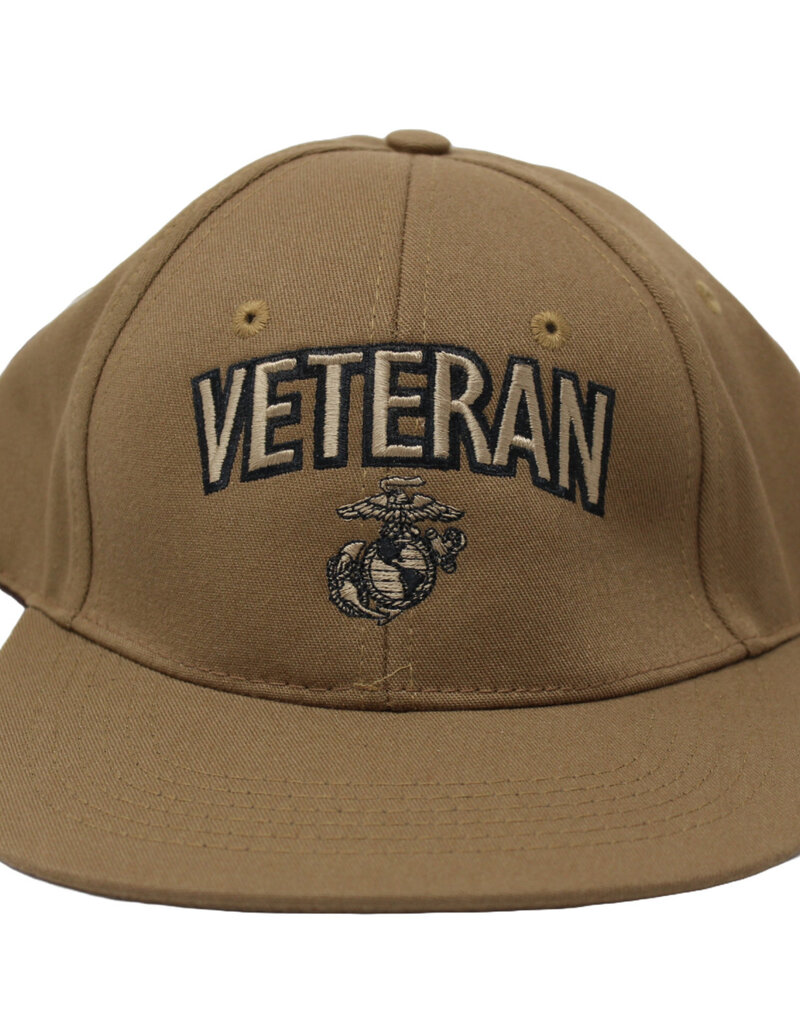 Marine Corps Veteran with Eagle, Globe and Anchor Baseball Cap