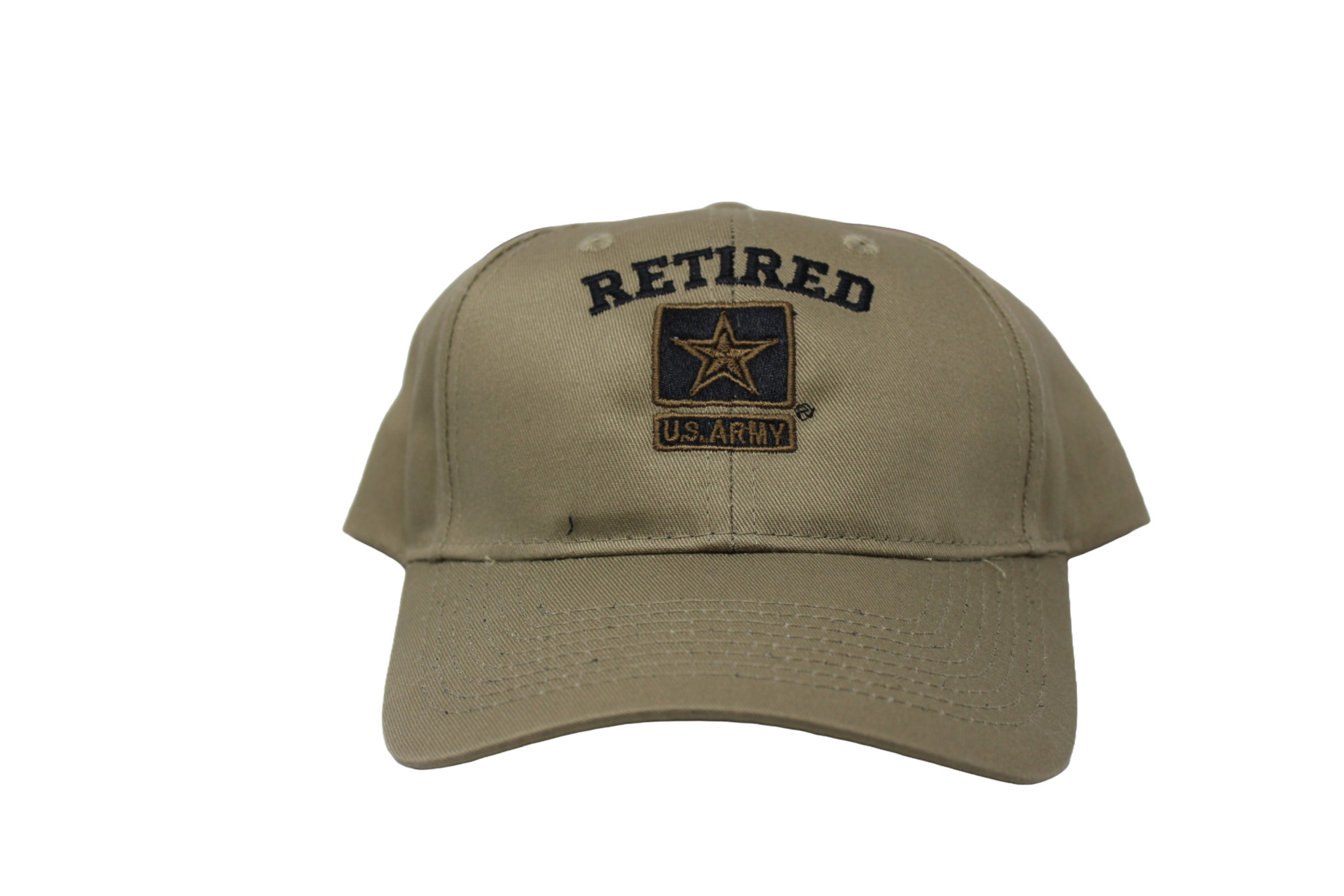US Army Star Retired Demb on Coyote Brown Cap Stars Stripes The Flag Store