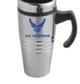 Air Force  Symbol Blue Imprint on Stainless Tumbler