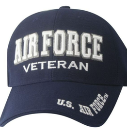 Air Force Veteran 3-D Foam Shadow Design DEMB Ball Cap  Blue