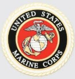 Silver Reflective Decal USMC Crest