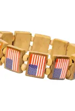 Wrist Story All American Flag 12 tile Bracelet